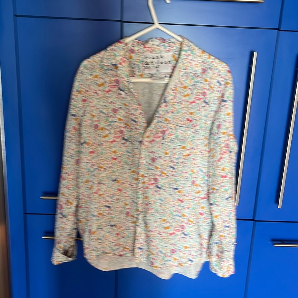 Frank & Eileen floral blouse